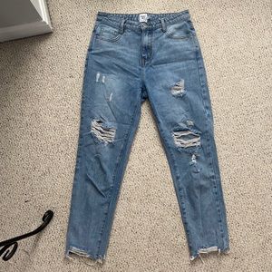 Princess Polly Behati Straight Leg Distressed Jean